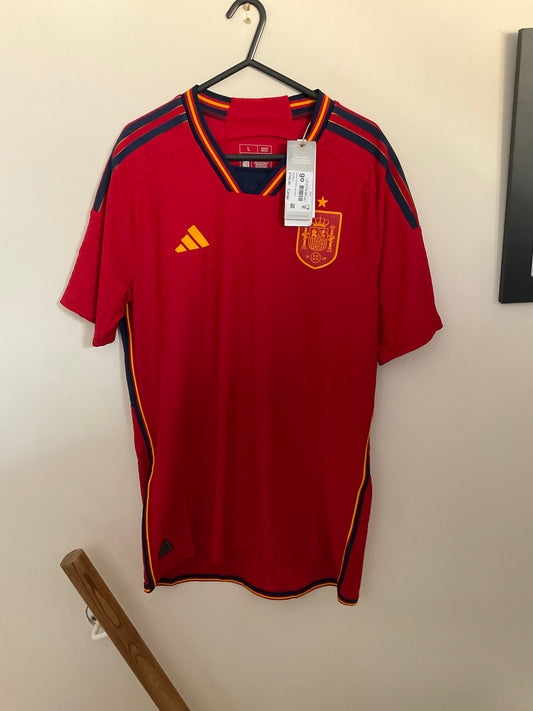 SPAIN 2022 HOME SHIRT PLAYER VERSION  - Men’s Large (BNWT)